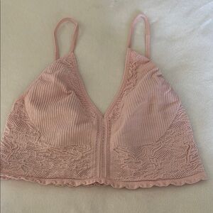 SOLD Lace Trim Pink Bralette